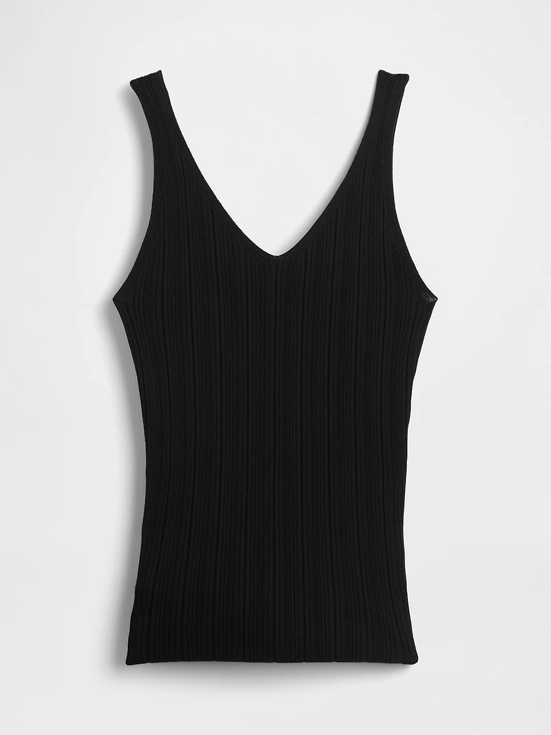 Rib Sweater Tank Top