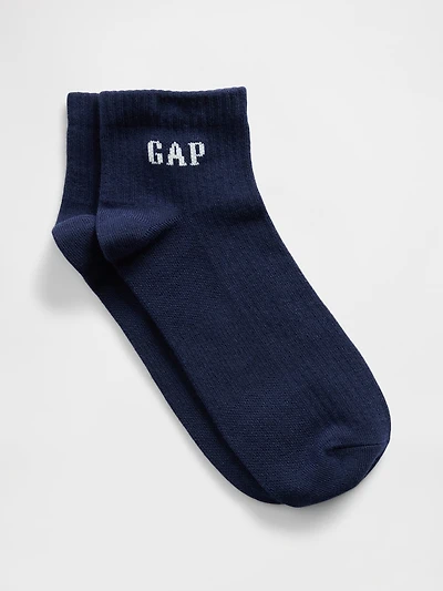 Logo Quarter Crew Socks