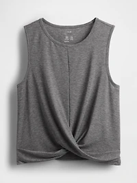 GapFit Breathe Twist-Front Tank Top