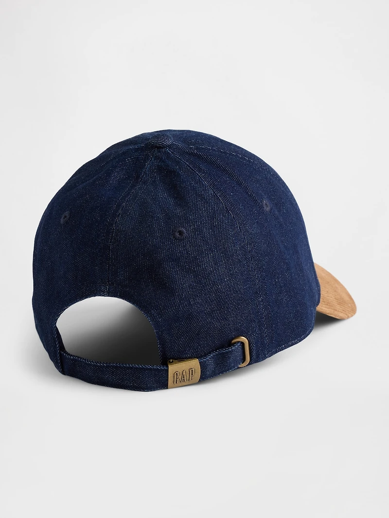 Cord & Denim Baseball Hat