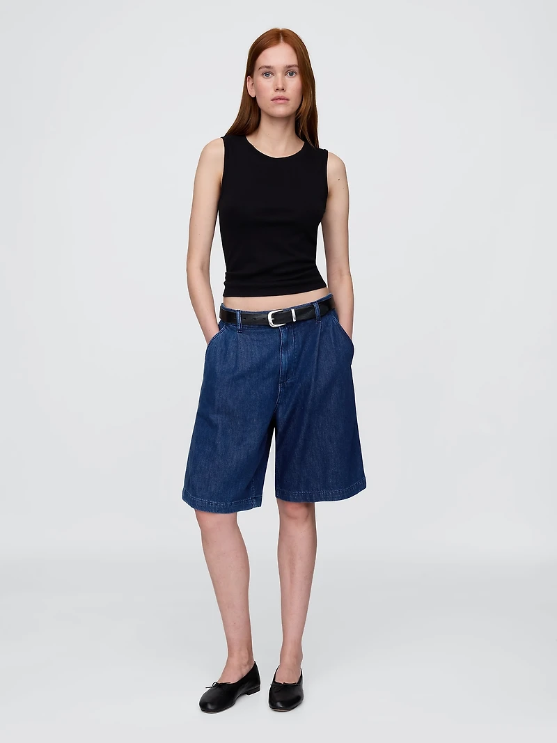 365 High Rise UltraSoft Longline Trouser Shorts