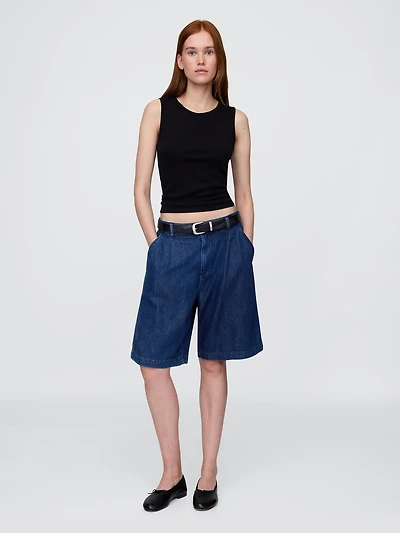 365 High Rise UltraSoft Longline Trouser Shorts