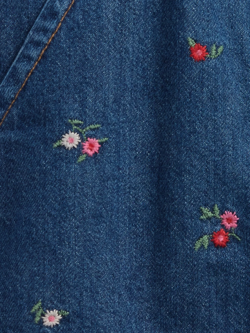 Baby & Toddler Denim Ruffle Skirtall
