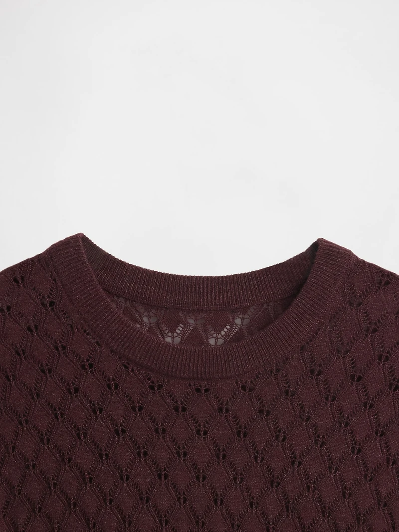 Pointelle Sweater