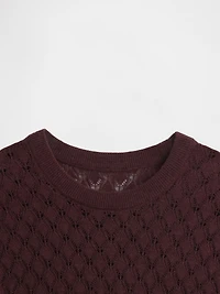 Pointelle Sweater