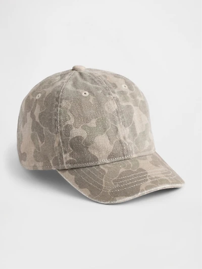 Kids Organic Cotton Camo Baseball Hat