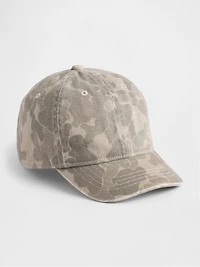 Kids Organic Cotton Camo Baseball Hat