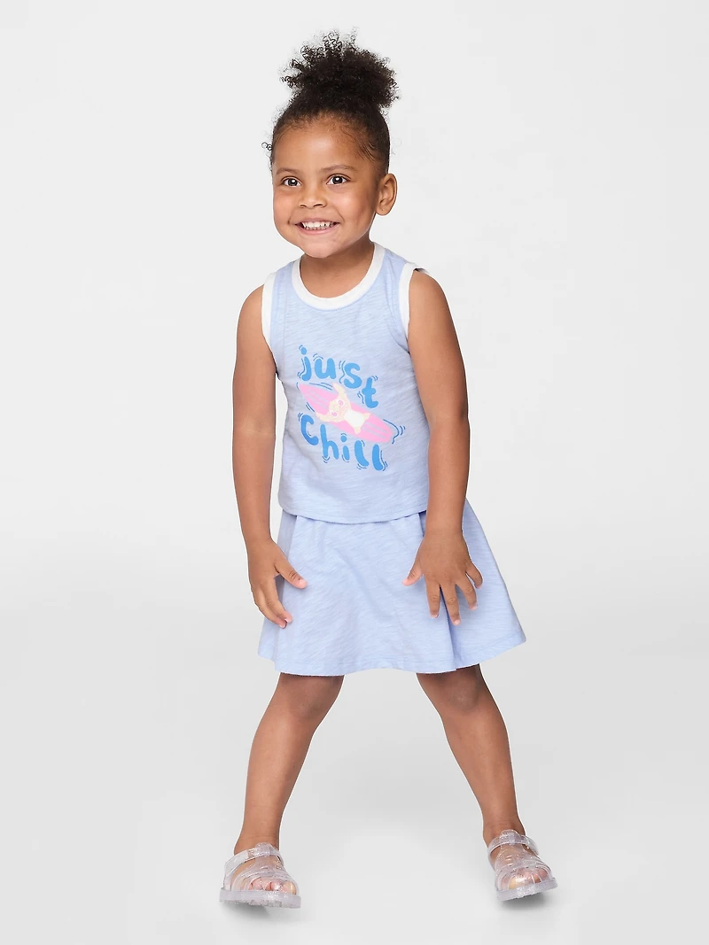 Lilo & Stitch Baby Toddler Organic Cotton Skort Set