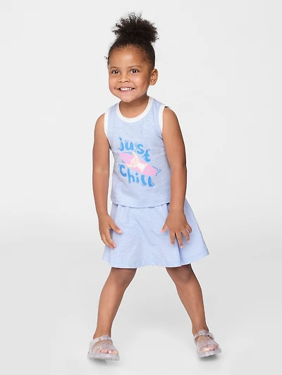 Lilo & Stitch Baby Toddler Organic Cotton Skort Set