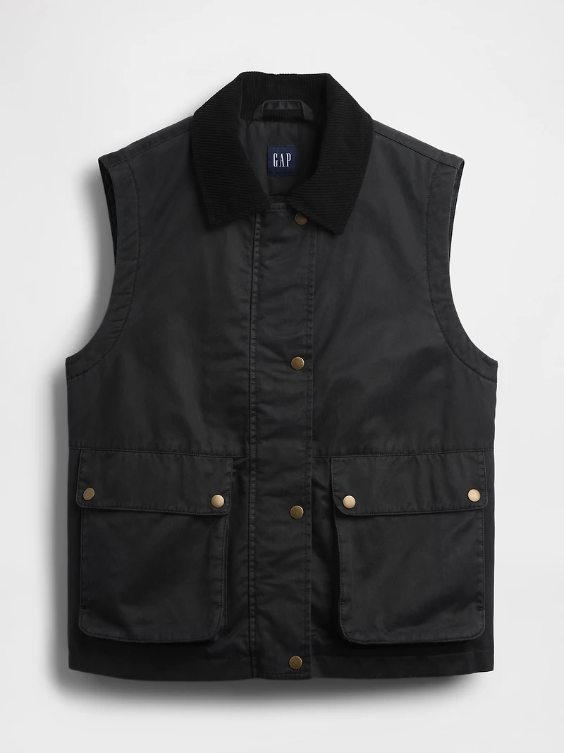Waxed Canvas Barn Vest
