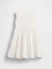 Baby & Toddler Lace-Trim Mixed Media Dress