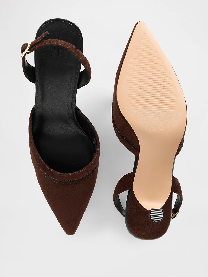 Slingback Kitten Heels