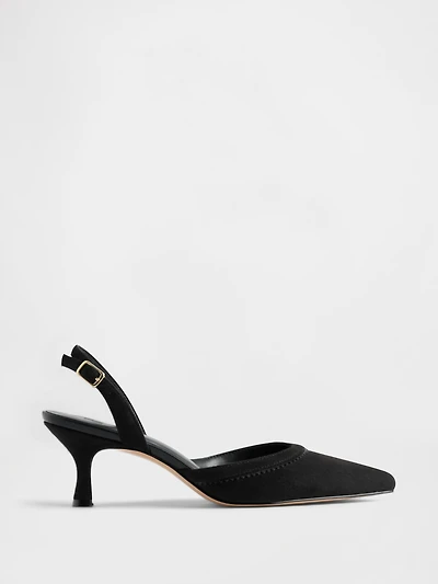 Slingback Kitten Heels
