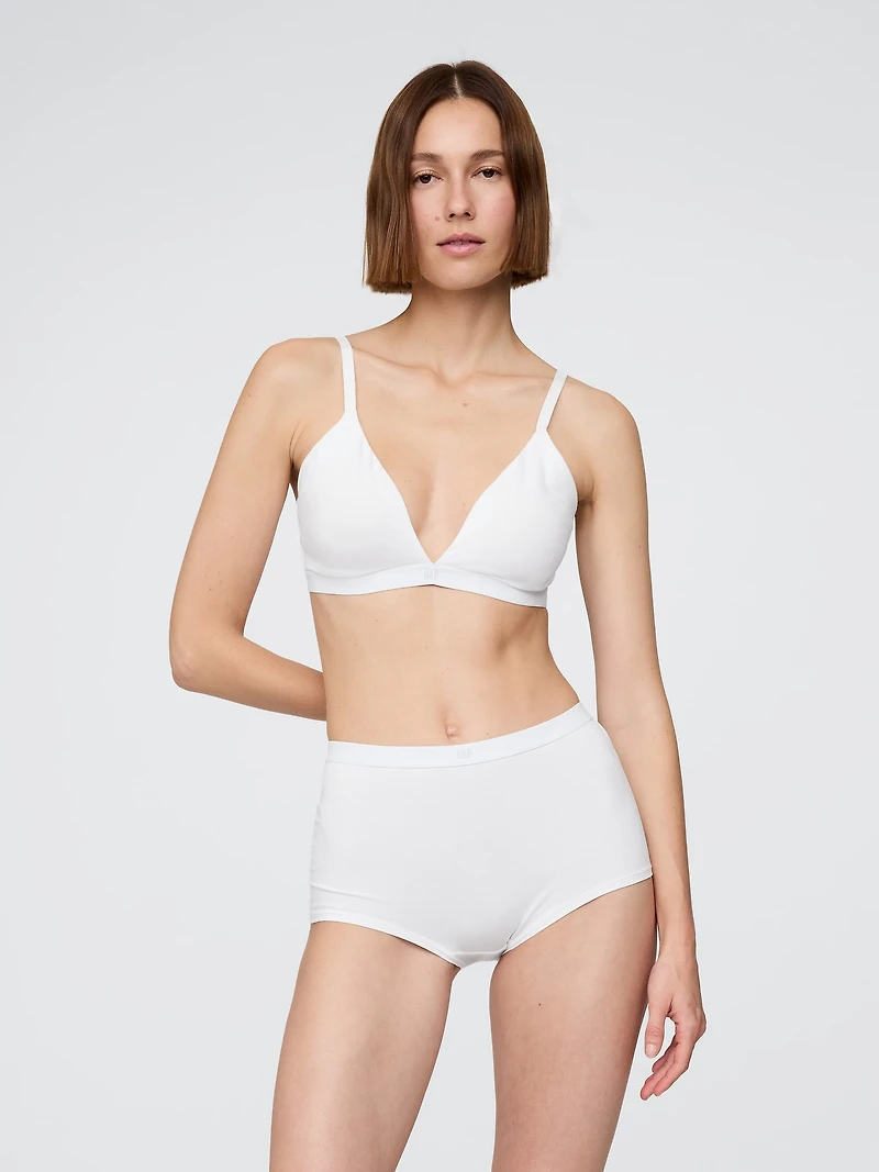 Organic Stretch Cotton High Rise Shorty