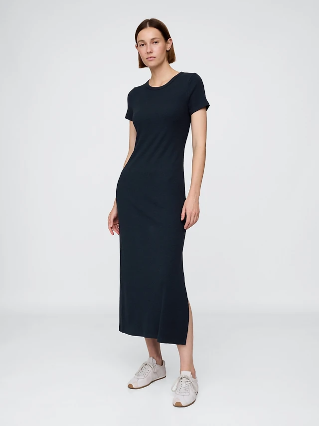 Gap Modern Rib Maxi T-Shirt Dress | Shop Midtown