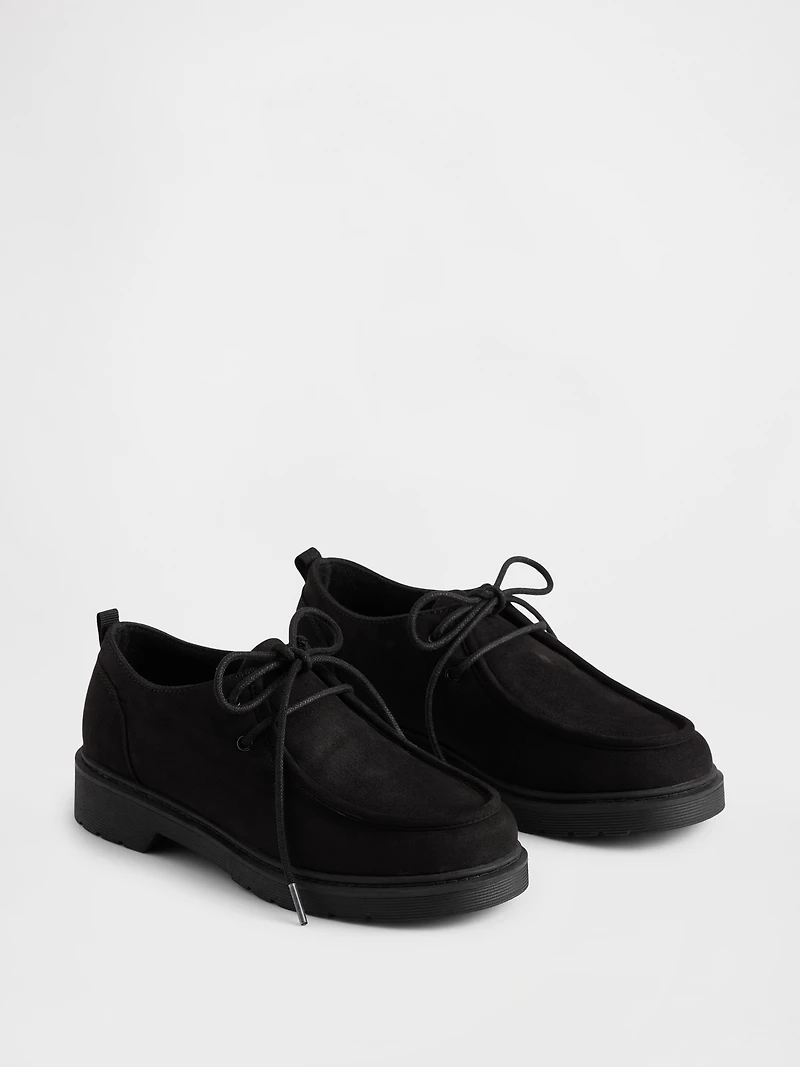 Kids Vegan Suede Loafers