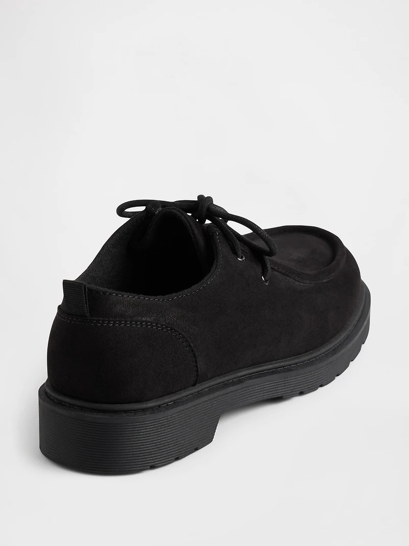 Kids Vegan Suede Loafers