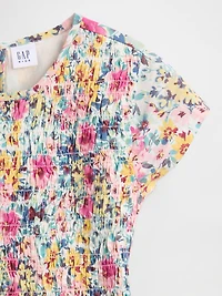 Kids Smocked Floral Dress
