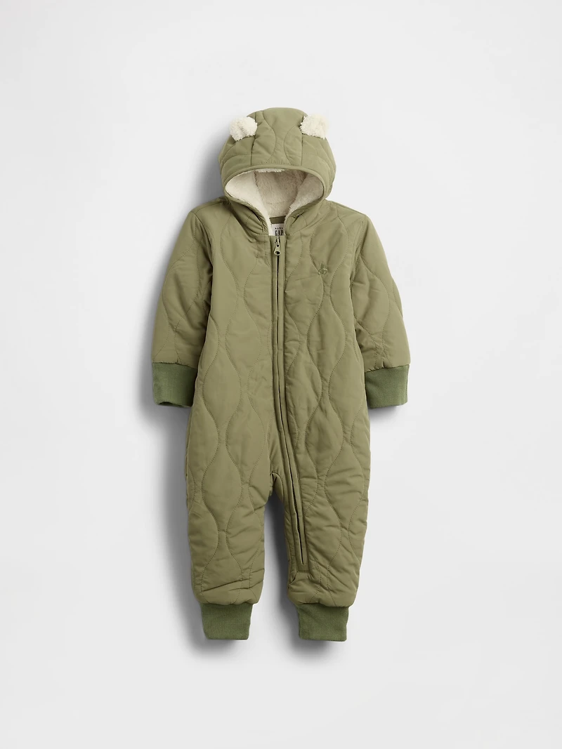 Baby Quilted Sherpa One-Piece