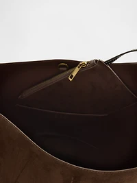 Vegan Suede Bucket Bag
