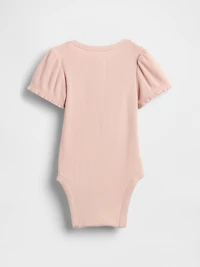 Baby First Favorites TinyRib Puff-Sleeve Bodysuit