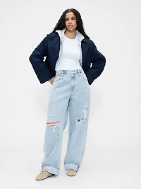 High Rise Barrel Jeans
