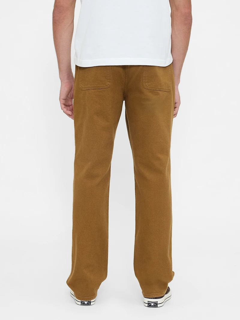 Relaxed Straight Utility Khakis