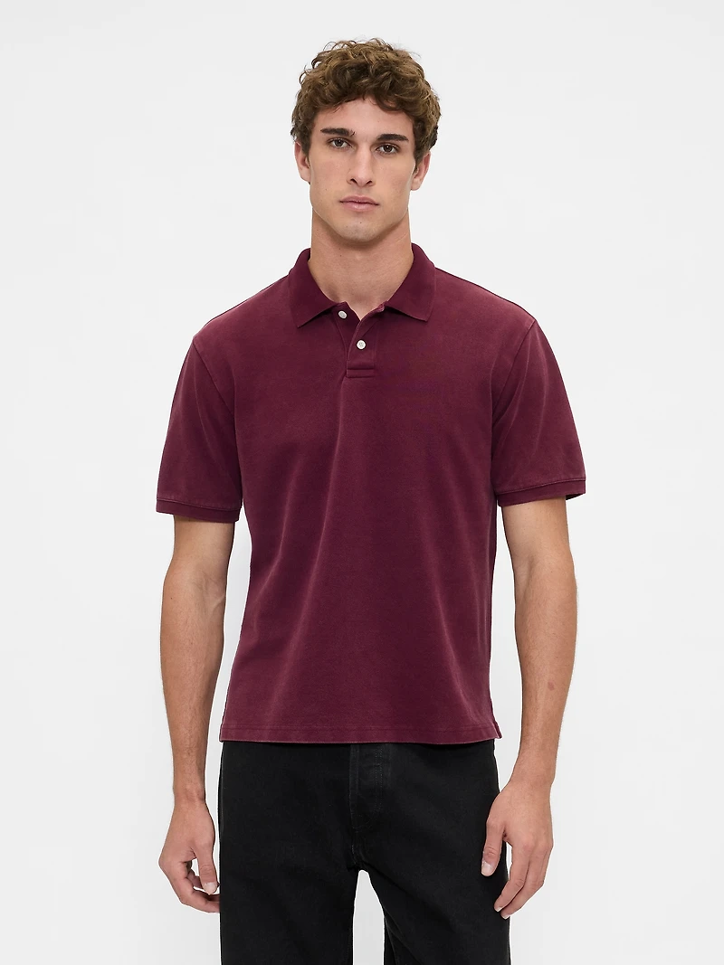 Relaxed Pique Polo Shirt Shirt