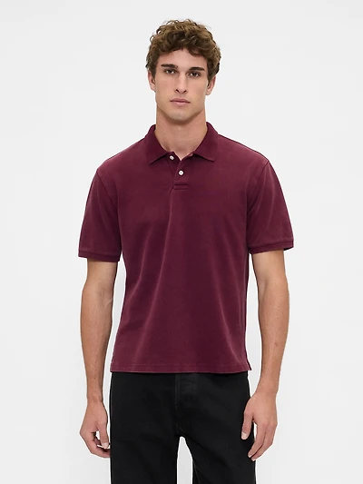Relaxed Pique Polo Shirt Shirt