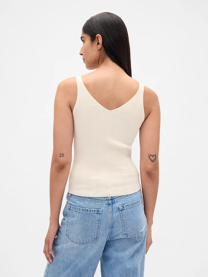 Rib Sweater Tank Top