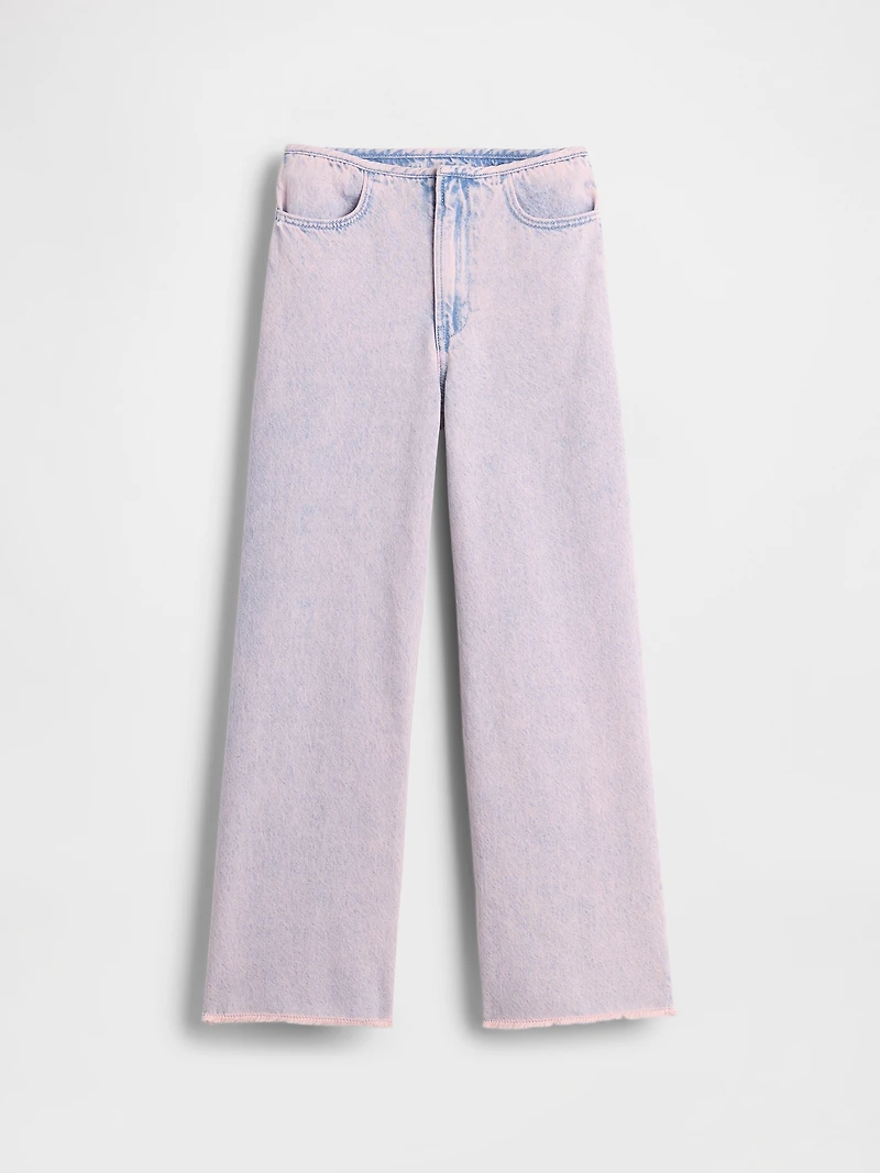 Kids Low Rise Stride Wide-Leg Jeans
