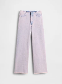 Kids Low Rise Stride Wide-Leg Jeans