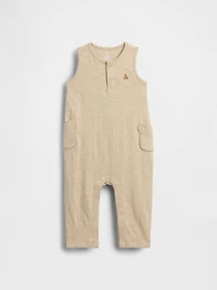 Baby Organic Cotton Bear Pocket One-Piece