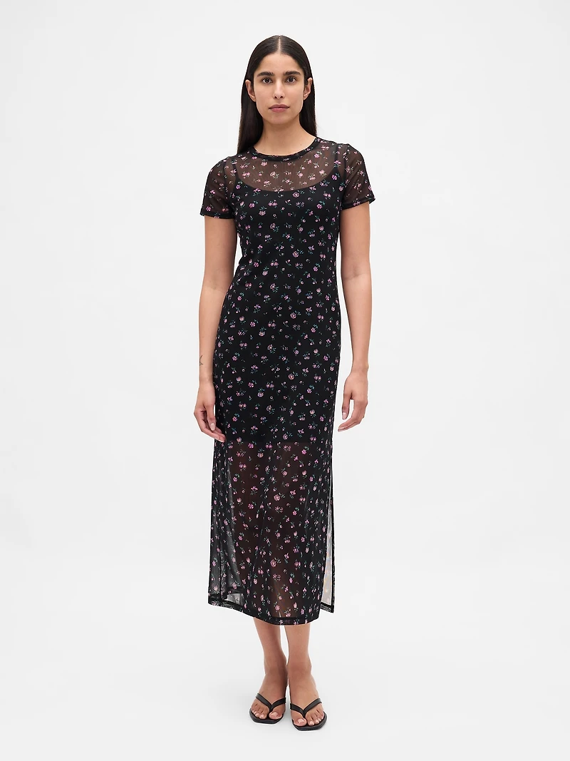 Mesh Maxi Dress