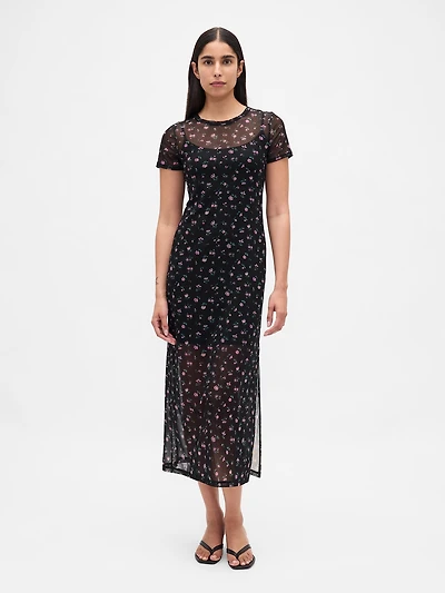 Mesh Maxi Dress