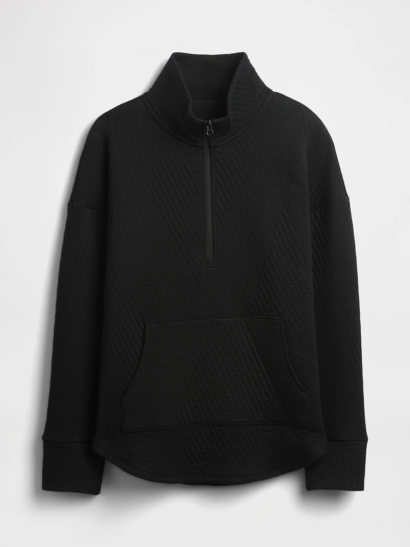 GapFit Quilted Jacquard Half-Zip Pullover