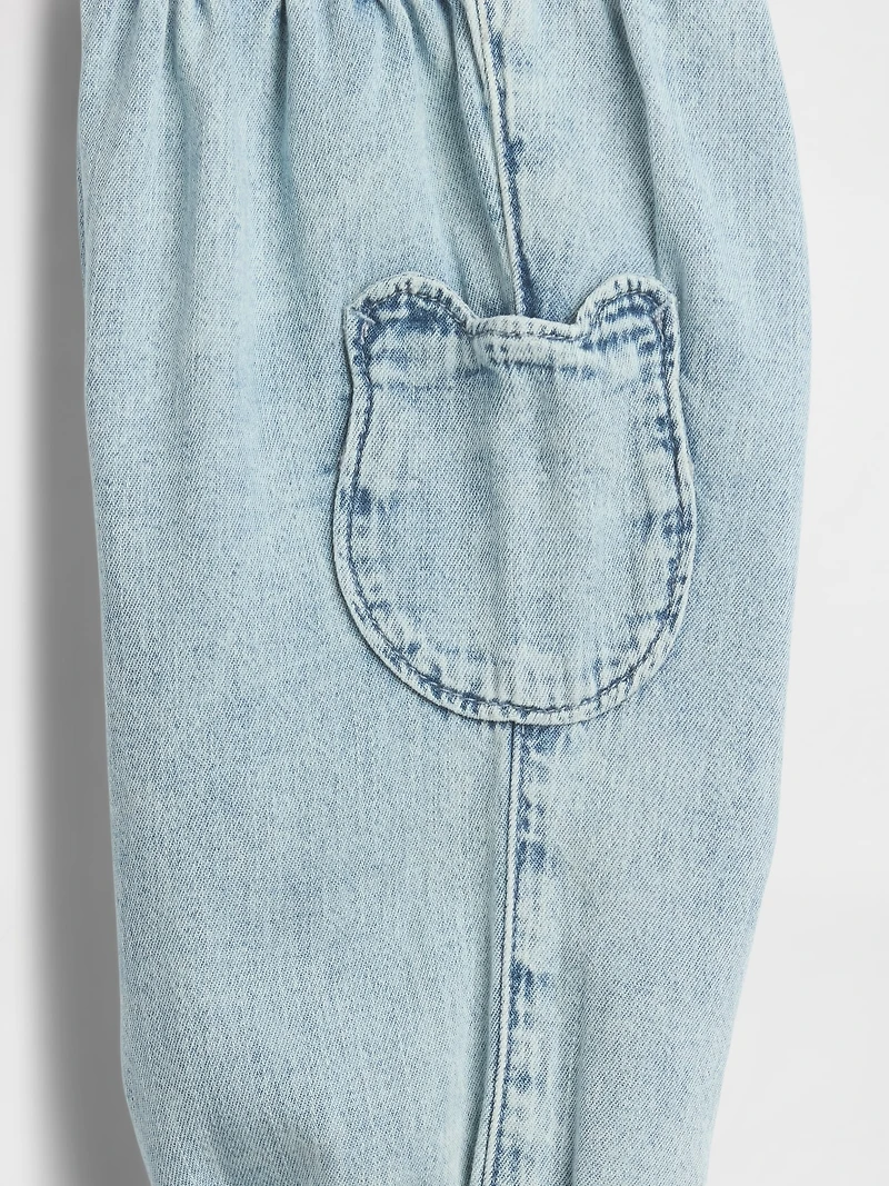 Baby Bear Pocket Denim Joggers