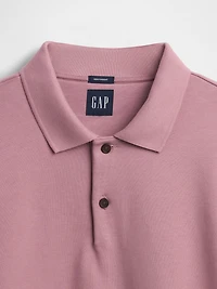 Heavyweight Oversized Polo Shirt Sweatshirt