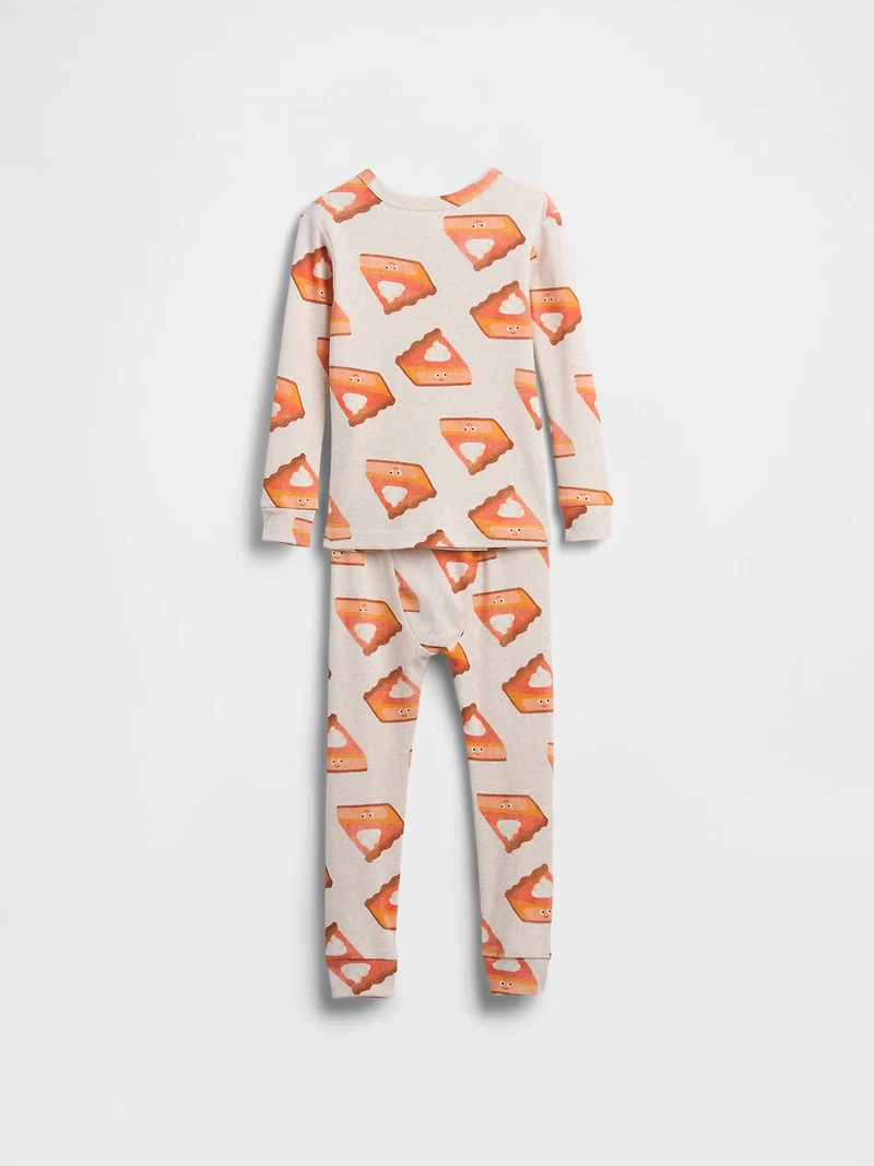 Pyjama en coton biologique brossé à motifs de pointes tarte pour Bébé et Tout-petit