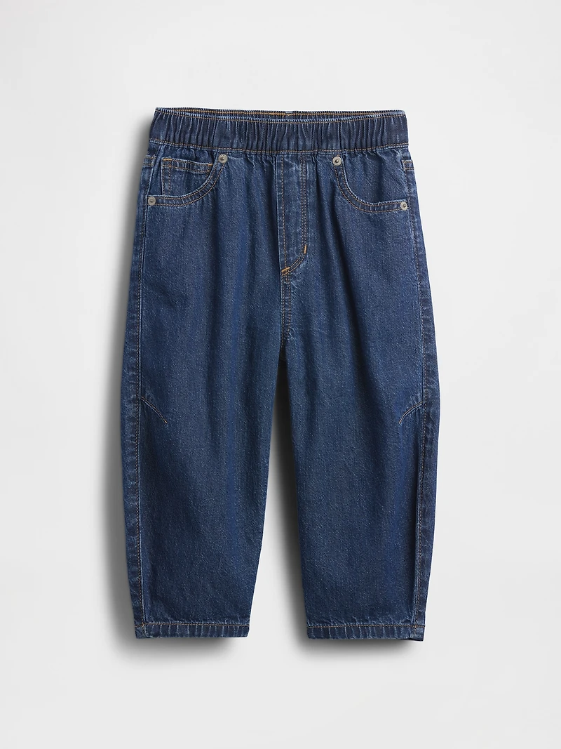 Jean coupe baril à taille élastique pour Bébé et Tout-petit