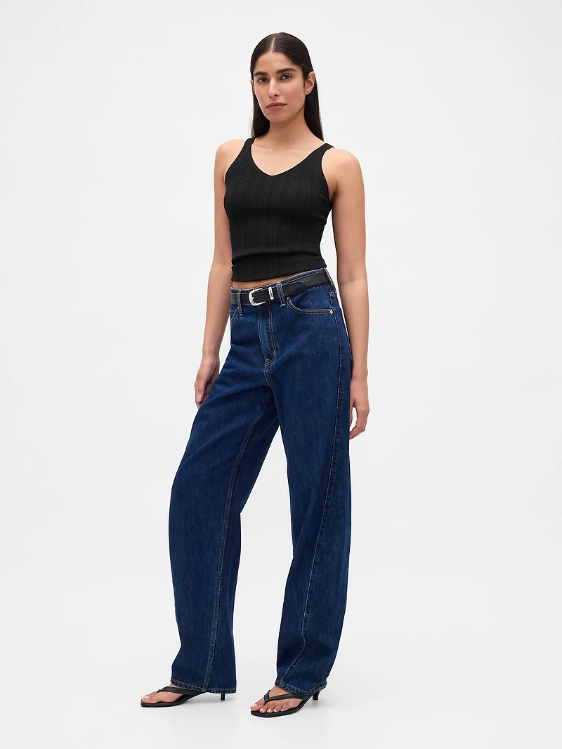Rib Sweater Tank Top