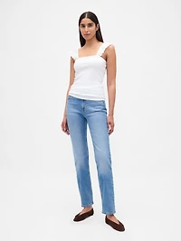 Modern Rib Flutter Tank Top