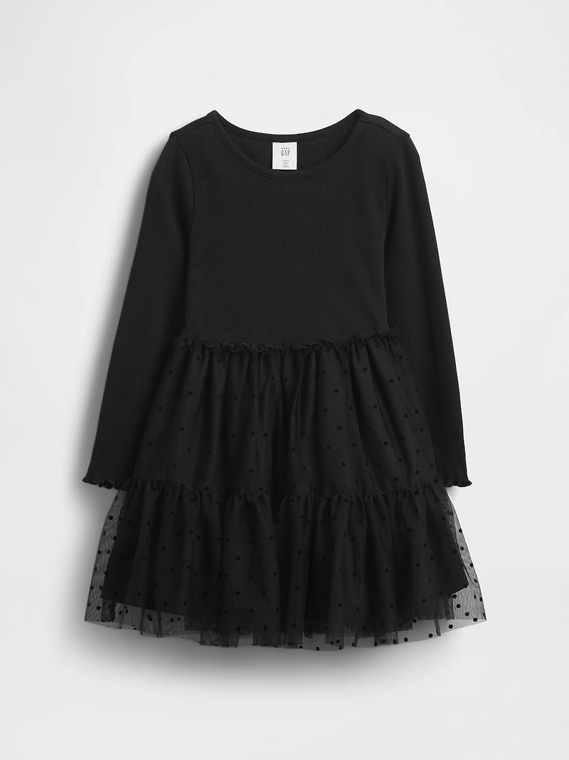 Baby & Toddler Mixed Media Tulle Dress