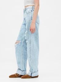 High Rise Barrel Jeans