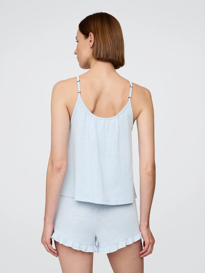 Linen-Blend PJ Cami