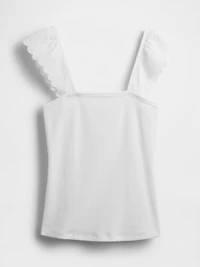 Modern Rib Flutter Tank Top