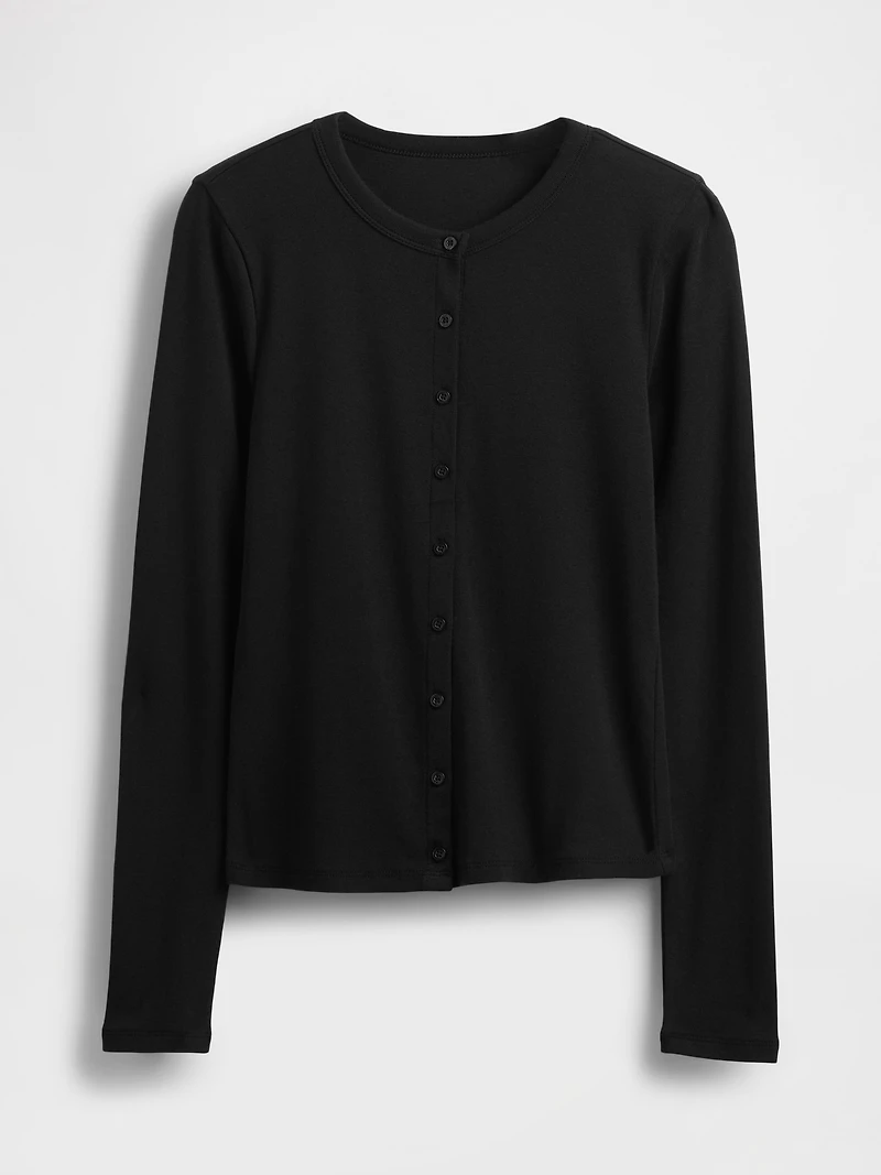 Modern Crewneck Cardigan