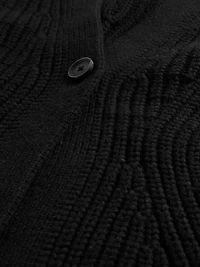 Barrel-Sleeve Cardigan Sweater