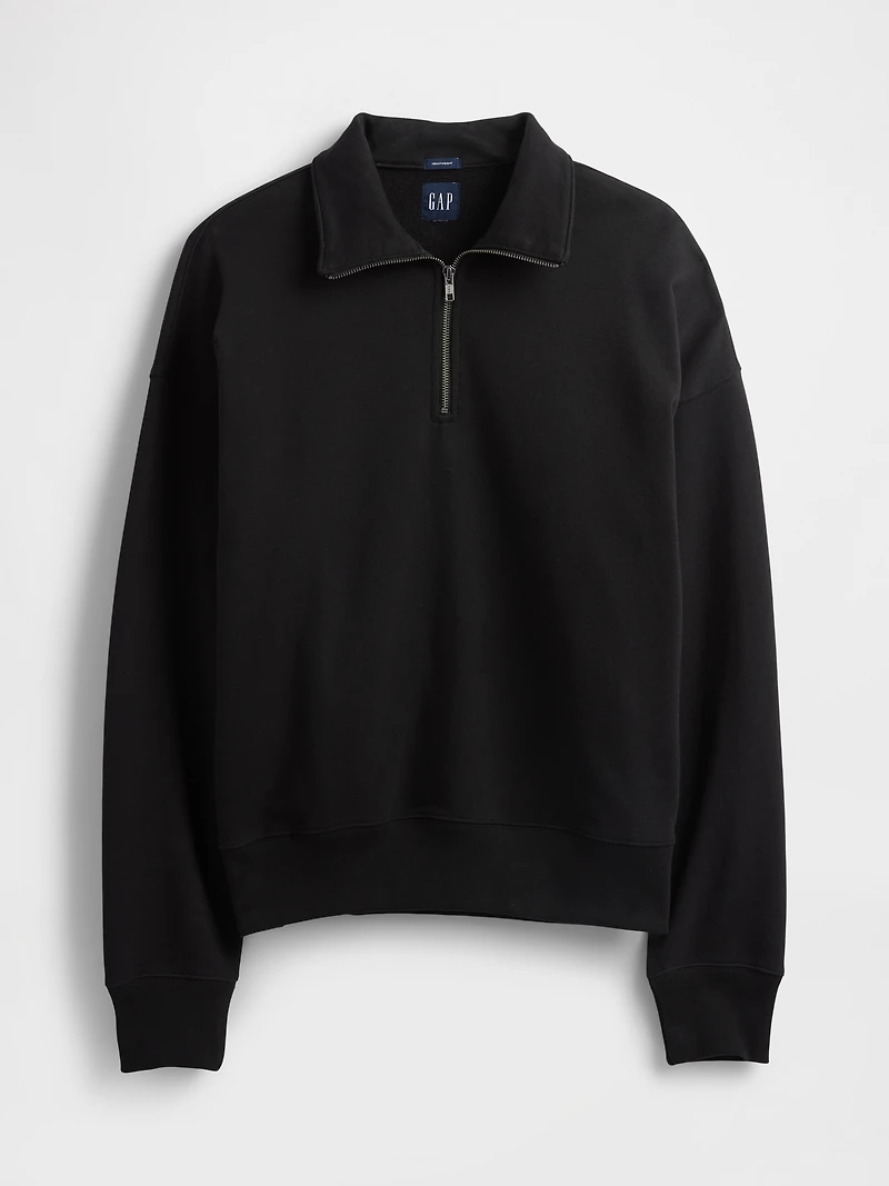 Heavyweight Oversized Quarter-Zip Pullover