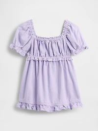 Baby & Toddler Denim Ruffle Babydoll Dress
